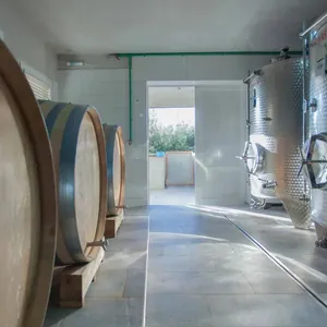 cellar, large barrel and tanks