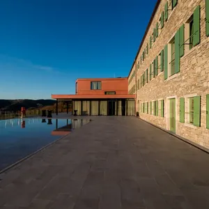 Roxanich winery building with pool