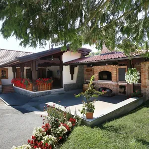 estate house with covered tasting terrace